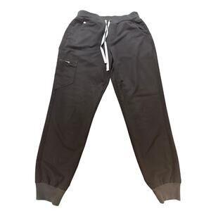 FIGS Women's Medium Black Zamora Jogger Scrub Pants Technical Collection